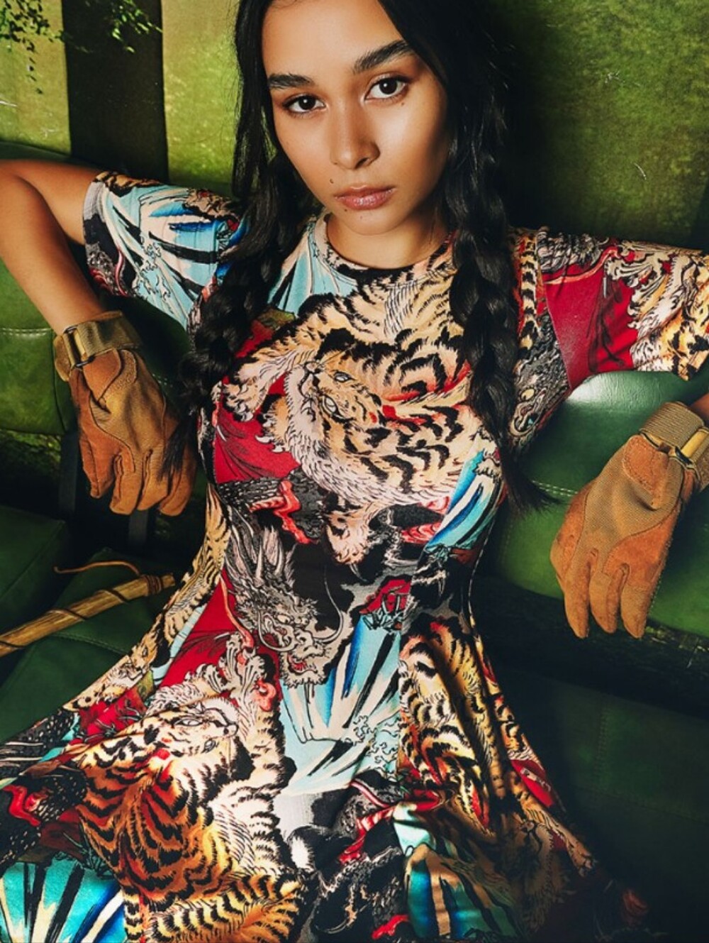 Blackmilk Eye Of The Dragon Evil Tee Dress Size Medium EUC - Picture 4 of 6